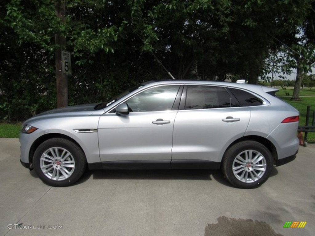 Indus Silver Metallic 2018 Jaguar F-PACE 25t AWD Prestige Exterior Photo #121615284