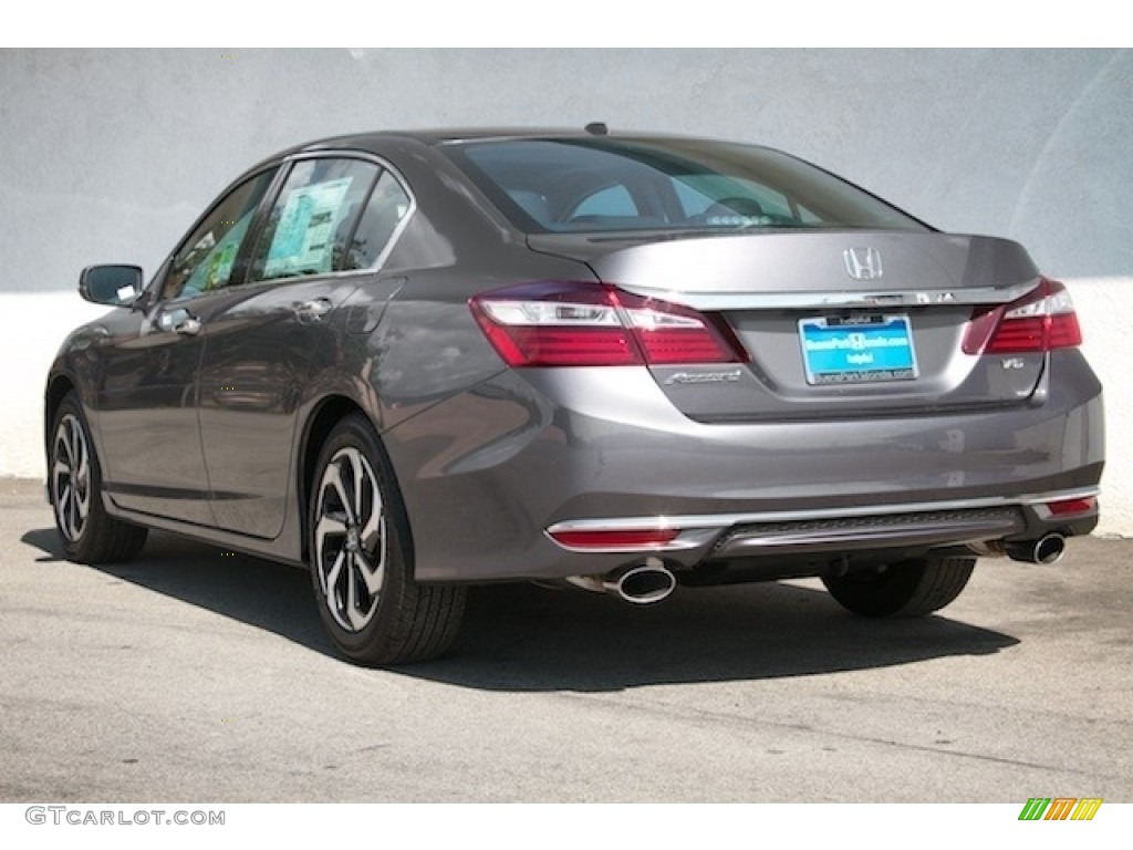 2017 Accord EX-L V6 Sedan - Modern Steel Metallic / Gray photo #2