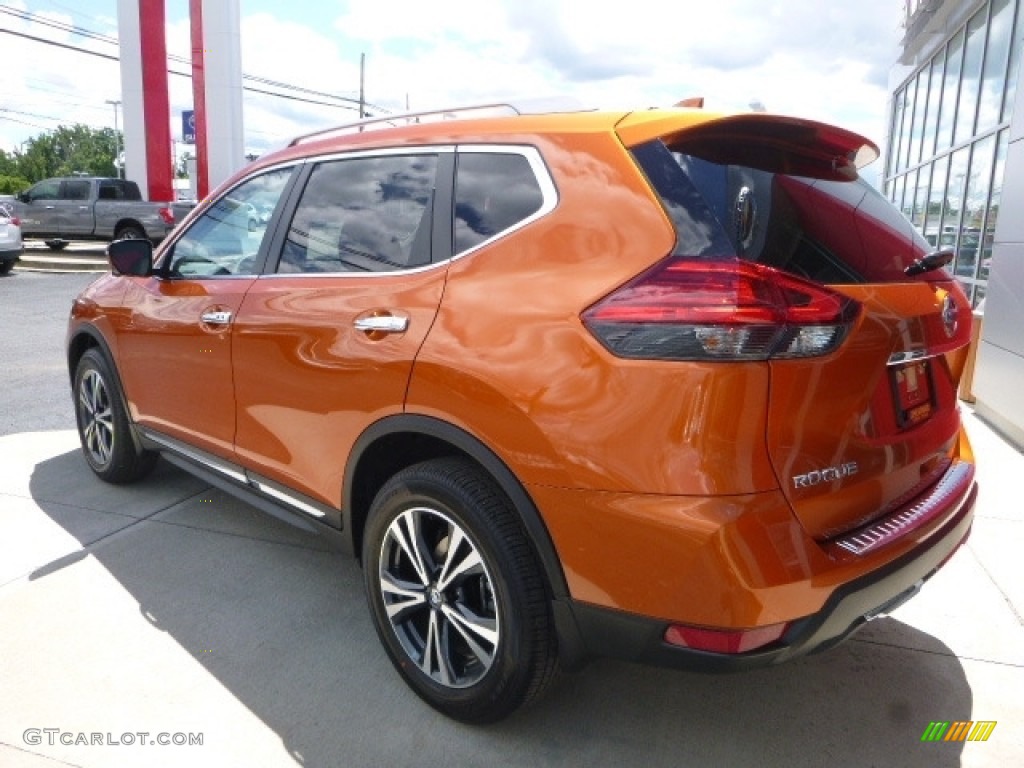 2017 Rogue SL AWD - Monarch Orange / Almond photo #6
