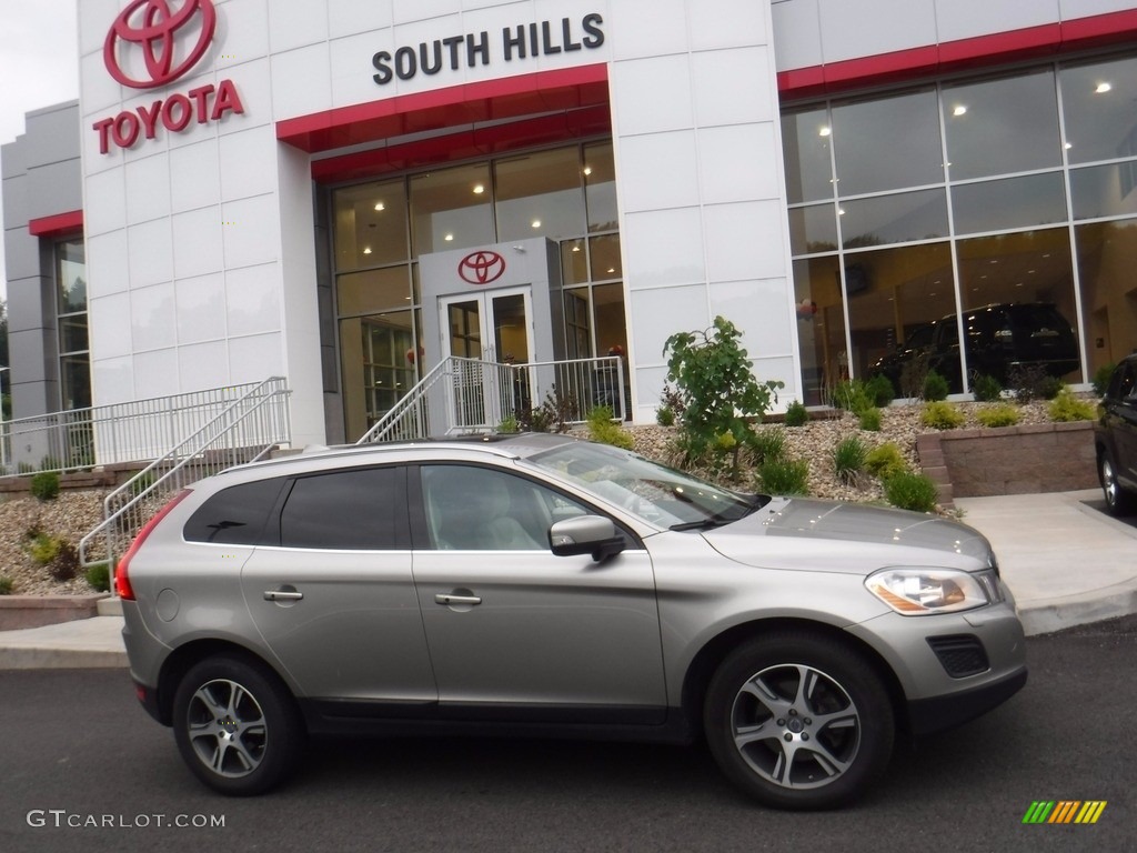 2012 XC60 T6 AWD - Seashell Metallic / Sandstone Beige/Espresso photo #2