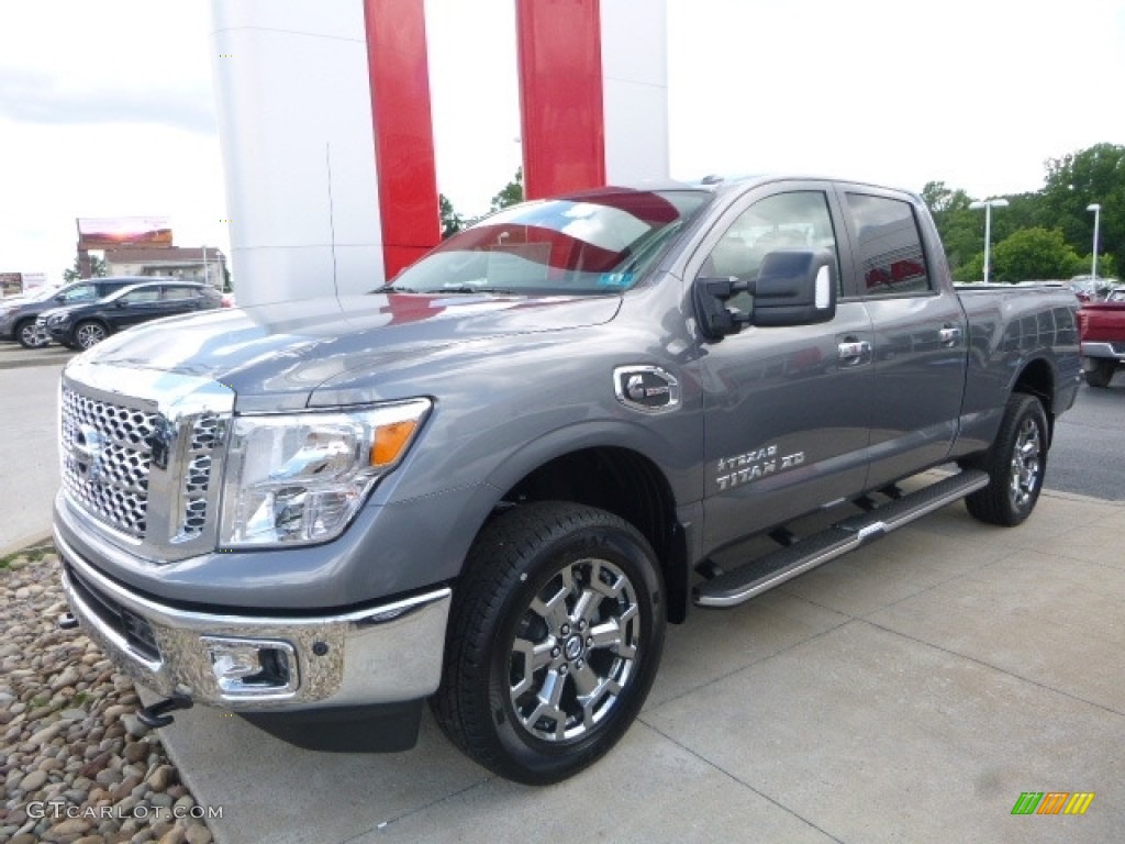 Gun Metallic 2017 Nissan TITAN XD SV Crew Cab 4x4 Exterior Photo #121620234