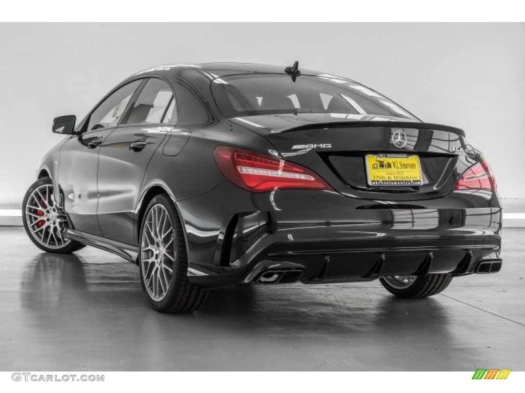 2018 CLA AMG 45 Coupe - Night Black / Black/DINAMICA photo #3