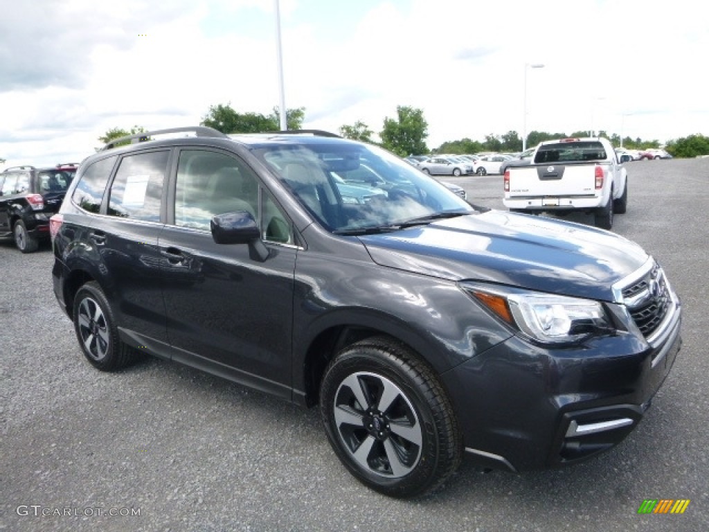 2017 Forester 2.5i Limited - Dark Gray Metallic / Gray photo #1