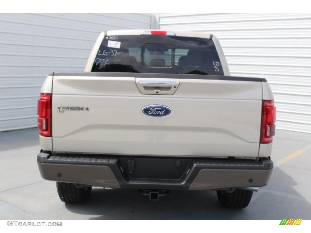 2017 F150 Lariat SuperCrew 4X4 - White Gold / Light Camel photo #6