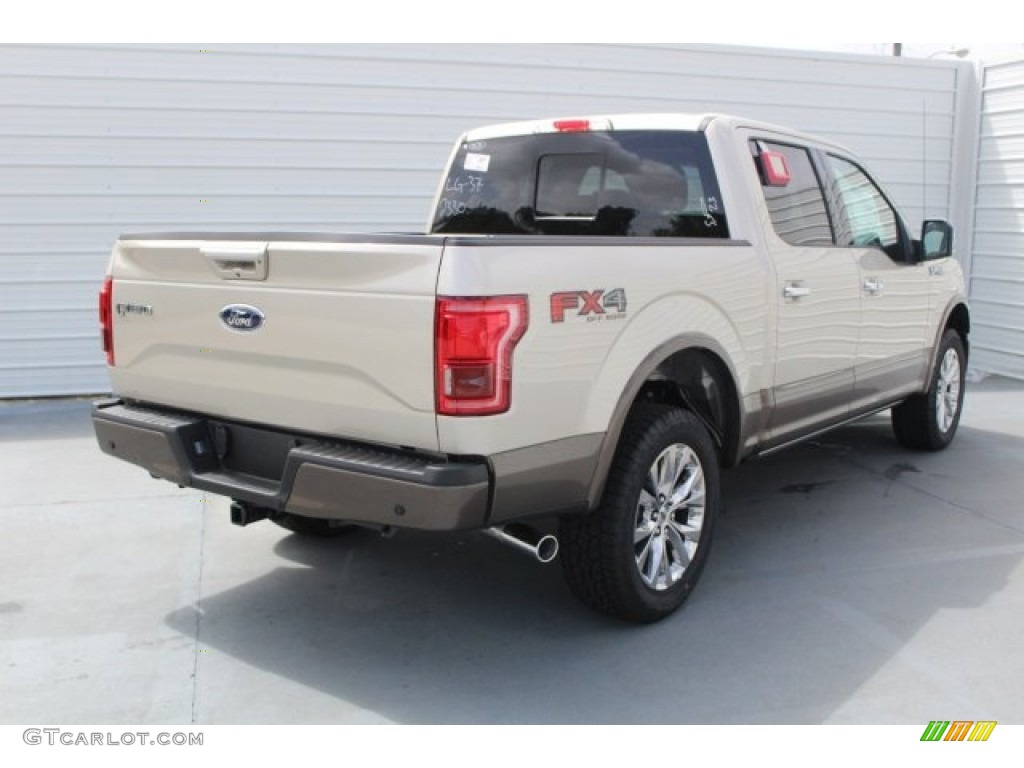 2017 F150 Lariat SuperCrew 4X4 - White Gold / Light Camel photo #7