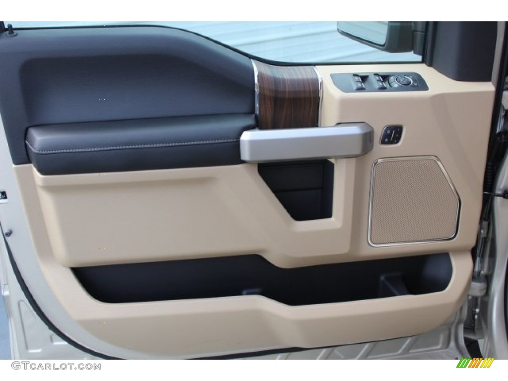 2017 F150 Lariat SuperCrew 4X4 - White Gold / Light Camel photo #12