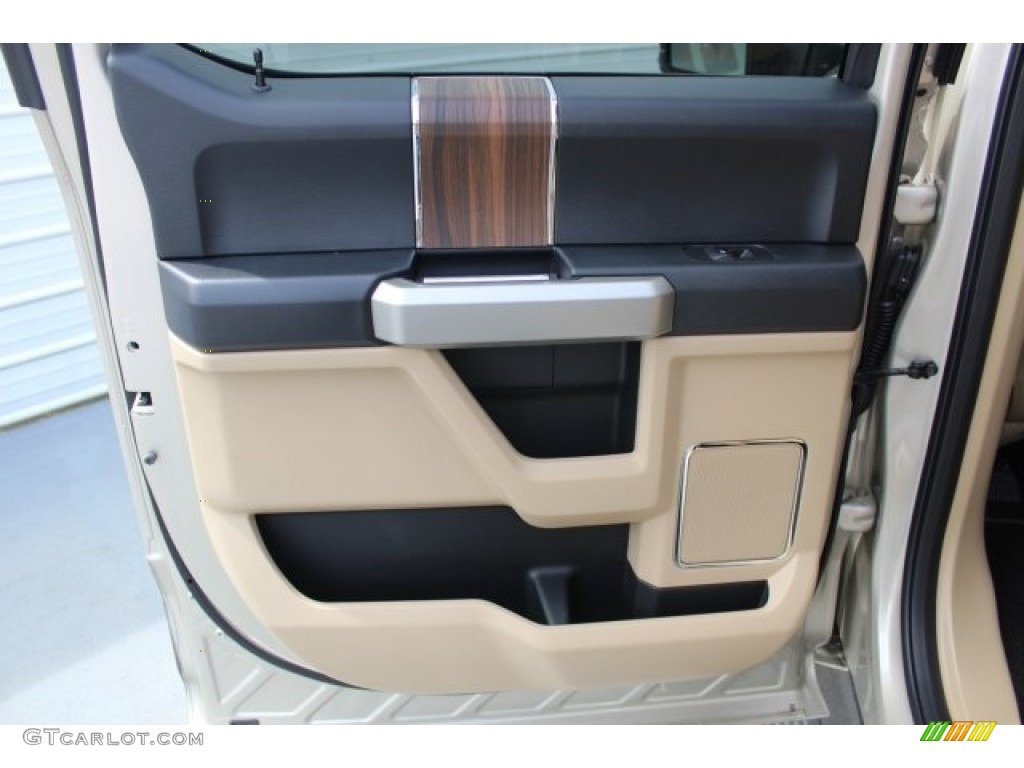 2017 F150 Lariat SuperCrew 4X4 - White Gold / Light Camel photo #27