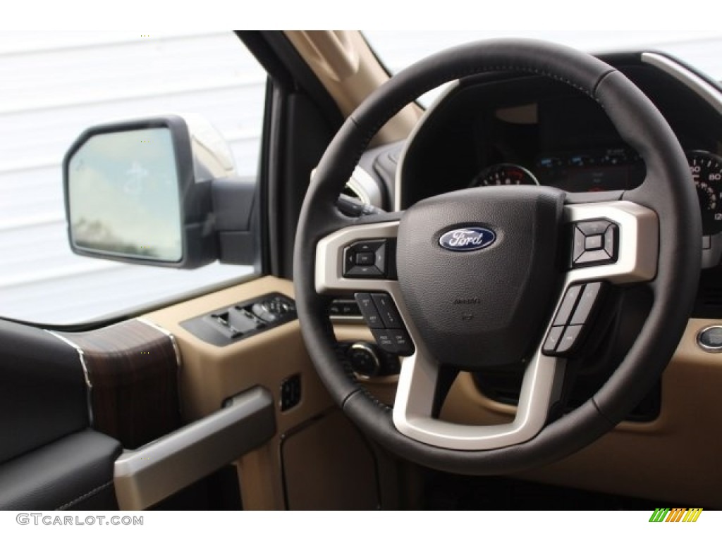 2017 F150 Lariat SuperCrew 4X4 - White Gold / Light Camel photo #31
