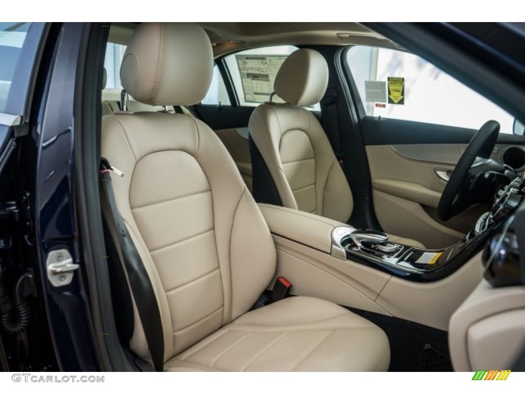 Silk Beige/Black Interior 2017 Mercedes-Benz C 300 4Matic Sedan Photo #121622697