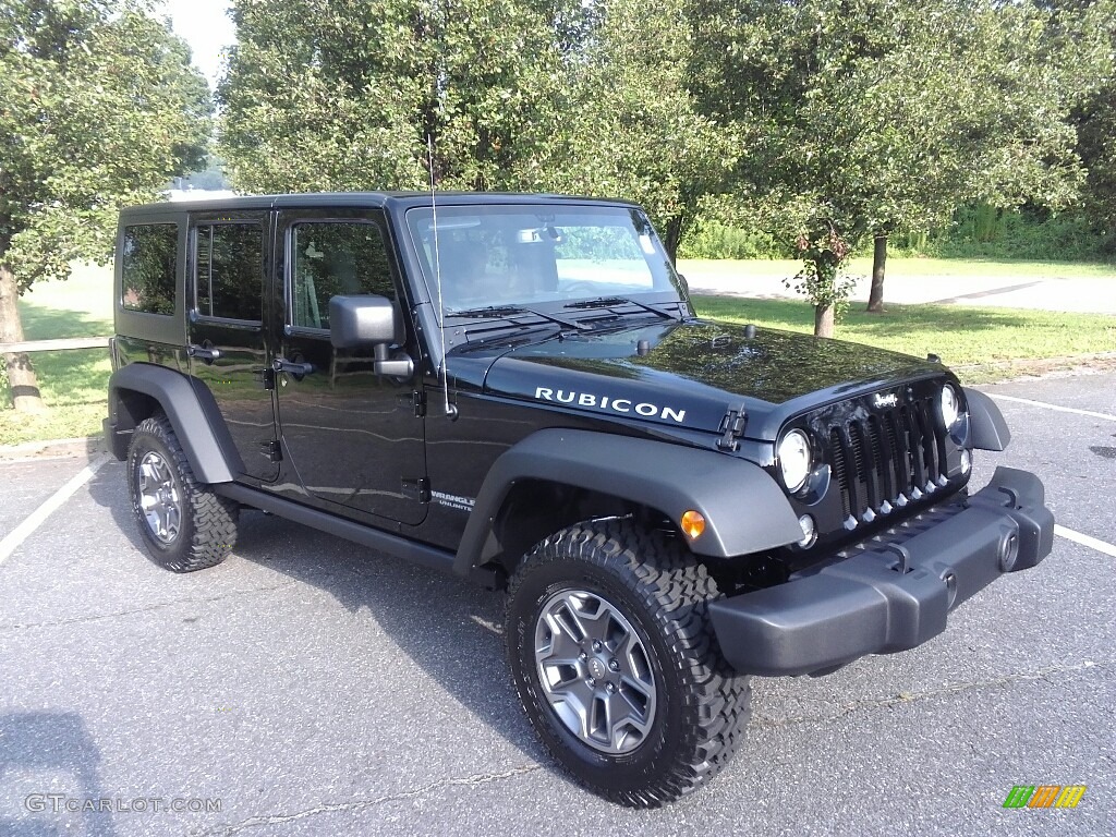 2017 Wrangler Unlimited Rubicon 4x4 - Black / Black photo #4