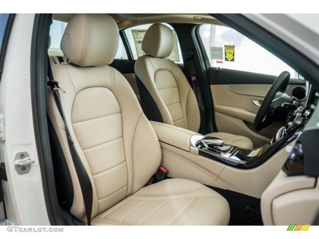 Silk Beige/Black Interior 2017 Mercedes-Benz C 300 4Matic Sedan Photo #121625061