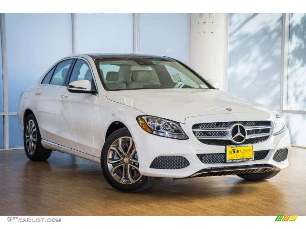 Polar White 2017 Mercedes-Benz C 300 4Matic Sedan Exterior Photo #121625214