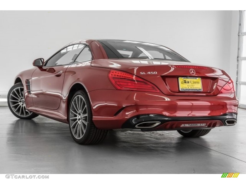 2017 SL 450 Roadster - designo Cardinal Red Metallic / Porcelain/Black photo #3