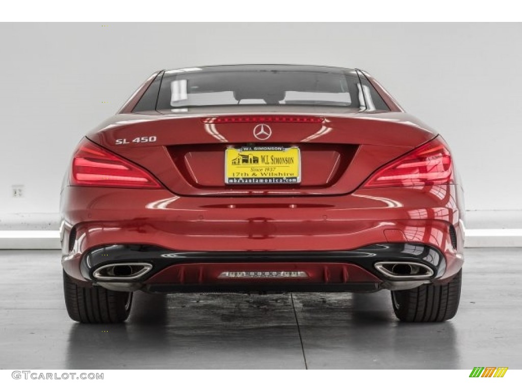 2017 SL 450 Roadster - designo Cardinal Red Metallic / Porcelain/Black photo #4