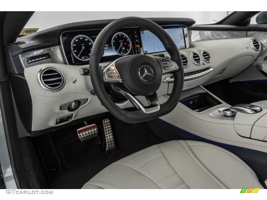 2017 Mercedes-Benz S 550 4Matic Coupe Crystal Grey/Black Dashboard Photo #121627512