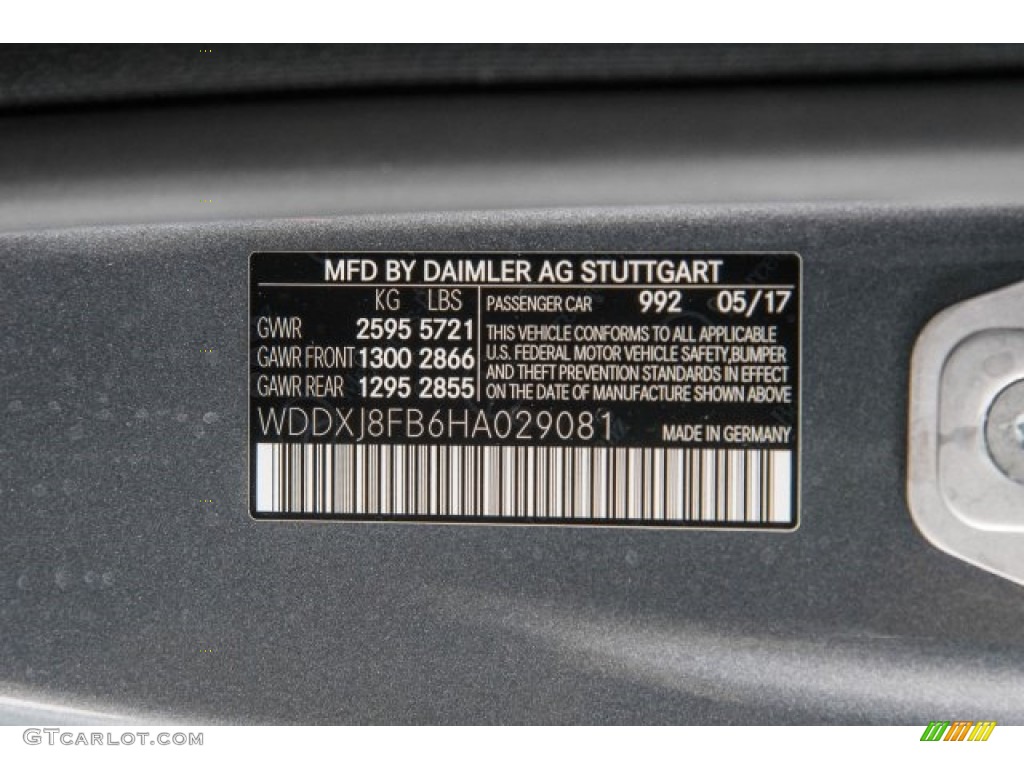 2017 S 550 4Matic Coupe - Selenite Grey Metallic / Crystal Grey/Black photo #10