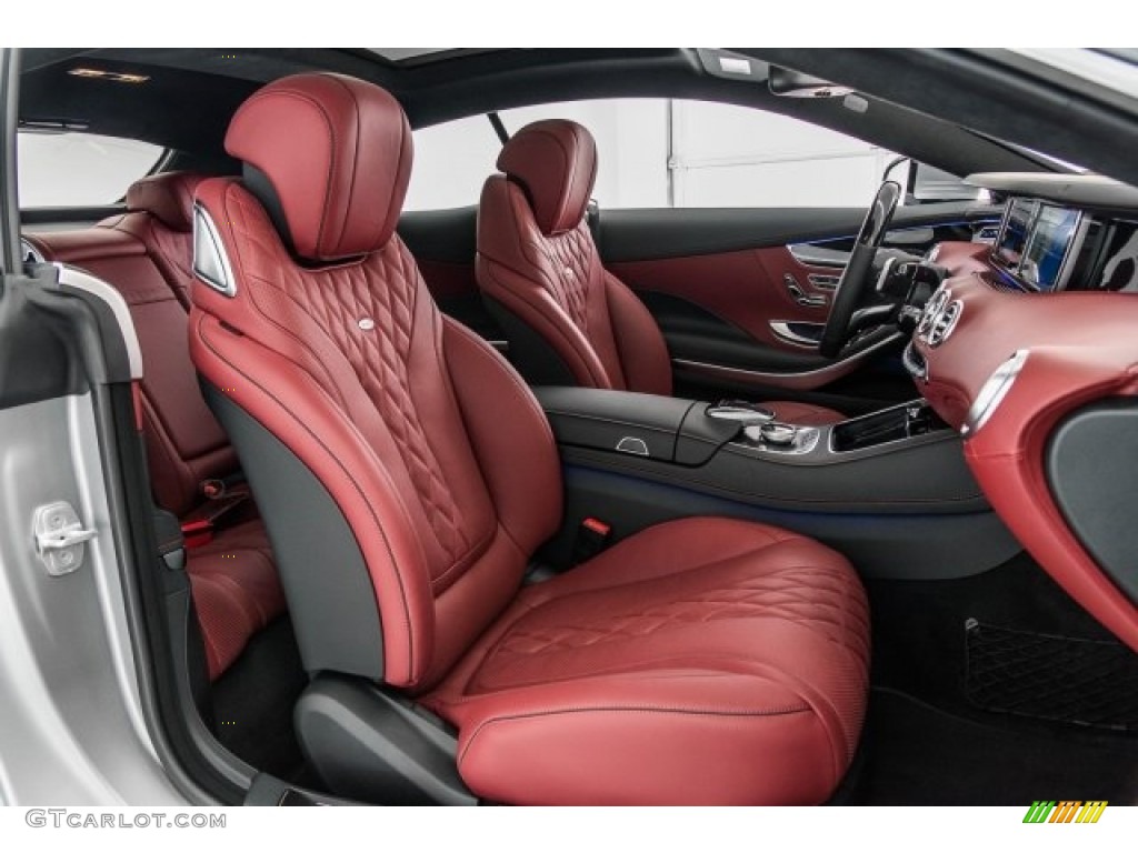 designo Bengal Red/Black Interior 2017 Mercedes-Benz S 550 4Matic Coupe Photo #121627625