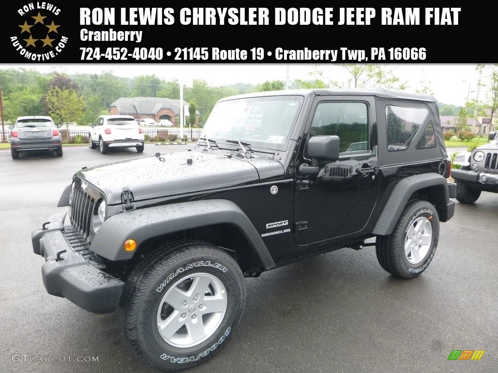 2017 Wrangler Sport 4x4 - Black / Black photo #1