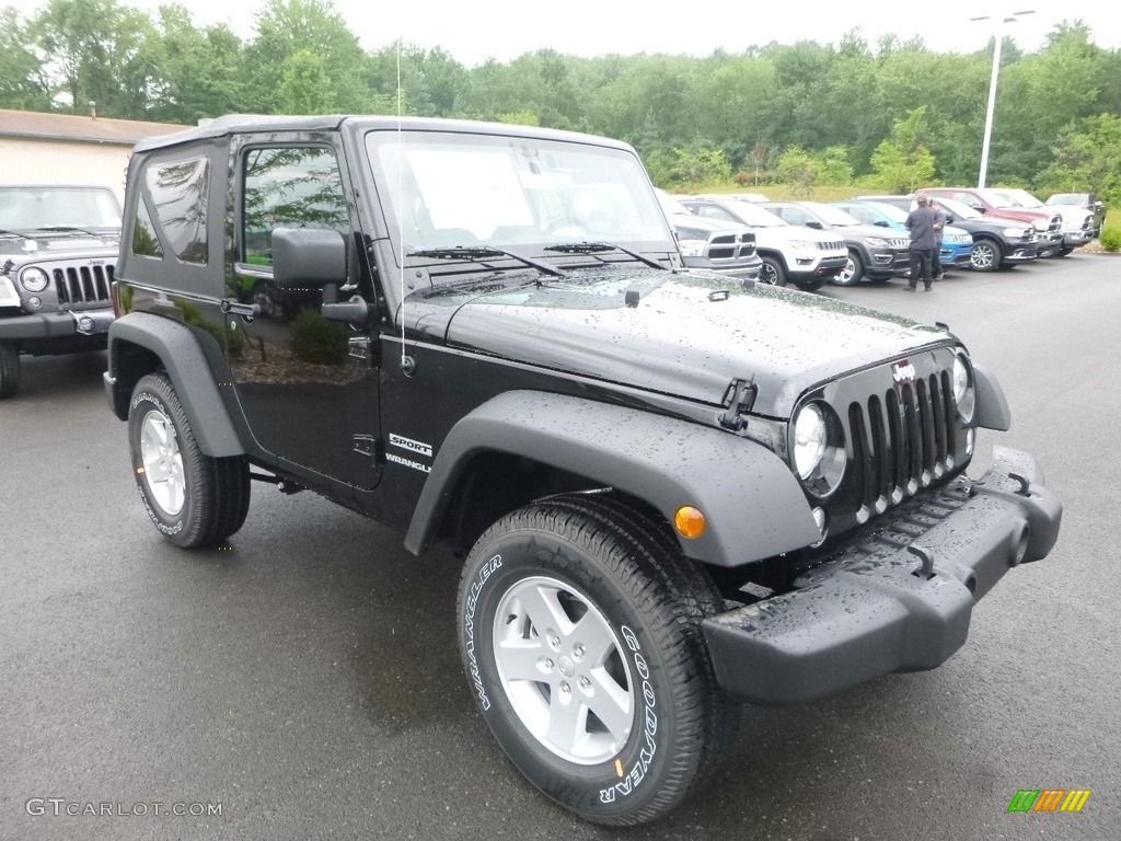 2017 Wrangler Sport 4x4 - Black / Black photo #7