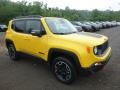 2017 Solar Yellow Jeep Renegade Trailhawk 4x4  photo #7