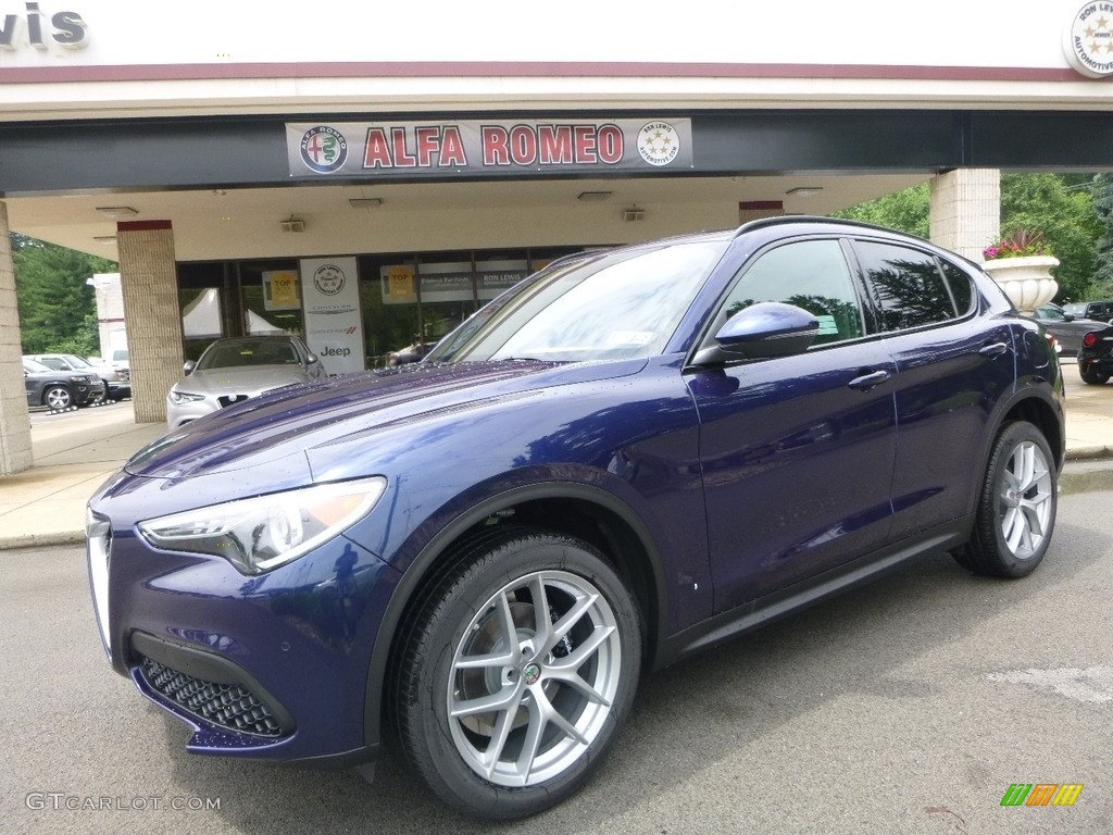 Montecarlo Blue Metallic 2018 Alfa Romeo Stelvio Ti AWD Exterior Photo #121631336