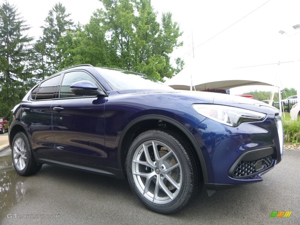 Montecarlo Blue Metallic 2018 Alfa Romeo Stelvio Ti AWD Exterior Photo #121631550