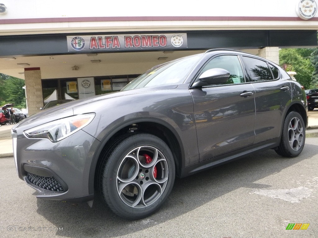 Stromboli Gray Metallic 2018 Alfa Romeo Stelvio Sport AWD Exterior Photo #121632155