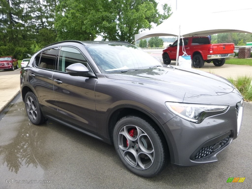 Stromboli Gray Metallic 2018 Alfa Romeo Stelvio Sport AWD Exterior Photo #121632360