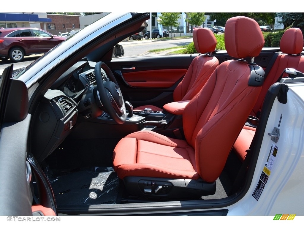 2017 2 Series 230i xDrive Convertible - Alpine White / Coral Red photo #12