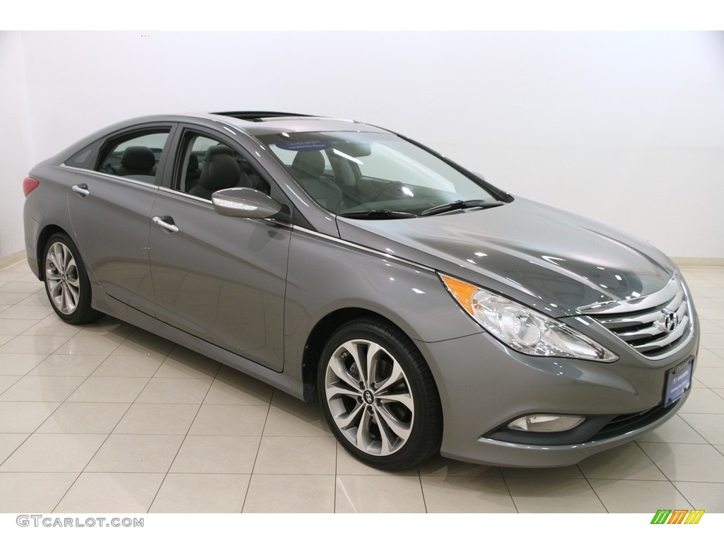 2014 Sonata Limited 2.0T - Harbor Gray Metallic / Gray photo #1
