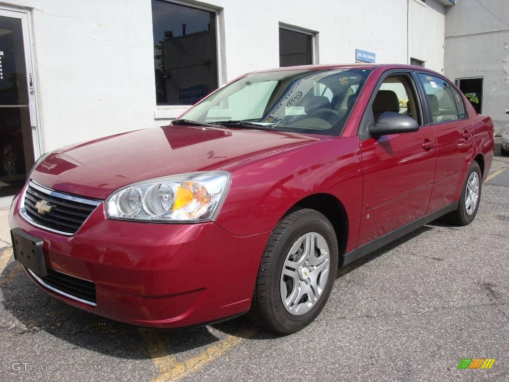2006 Malibu LS Sedan - Sport Red Metallic / Cashmere Beige photo #1