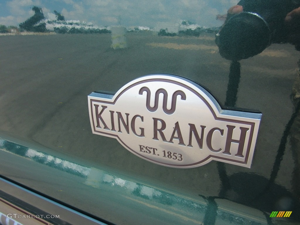 2012 F350 Super Duty Lariat Crew Cab 4x4 - Green Gem Metallic / Adobe photo #41