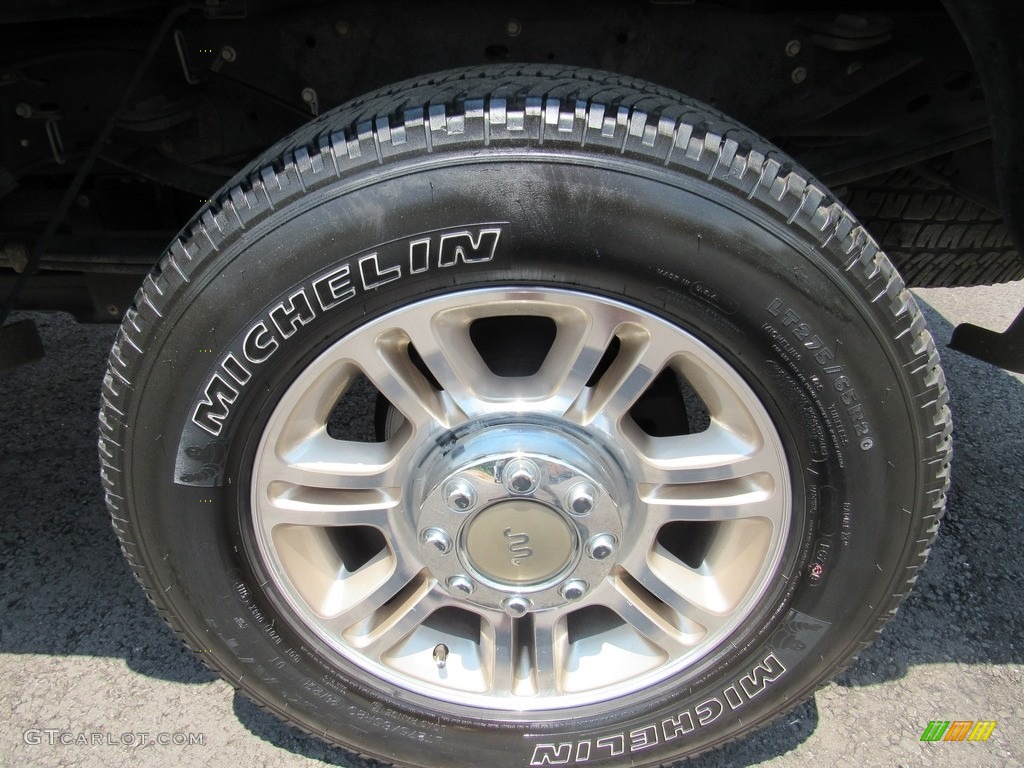 2012 F350 Super Duty Lariat Crew Cab 4x4 - Green Gem Metallic / Adobe photo #48