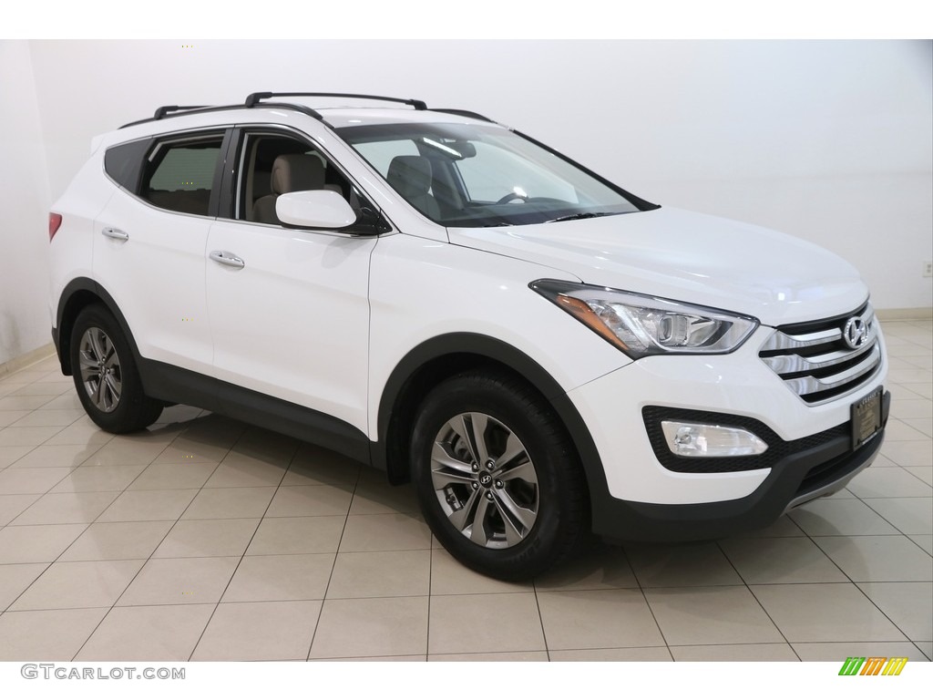 2016 Santa Fe Sport AWD - Frost White Pearl / Gray photo #1