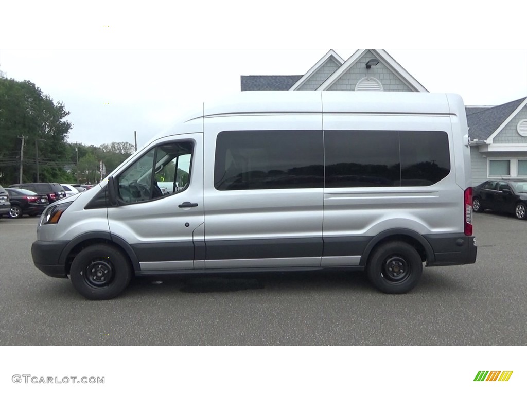 Ingot Silver 2017 Ford Transit Wagon XL 350 HR Long Exterior Photo #121642122