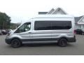 Ingot Silver 2017 Ford Transit Wagon XL 350 HR Long Exterior