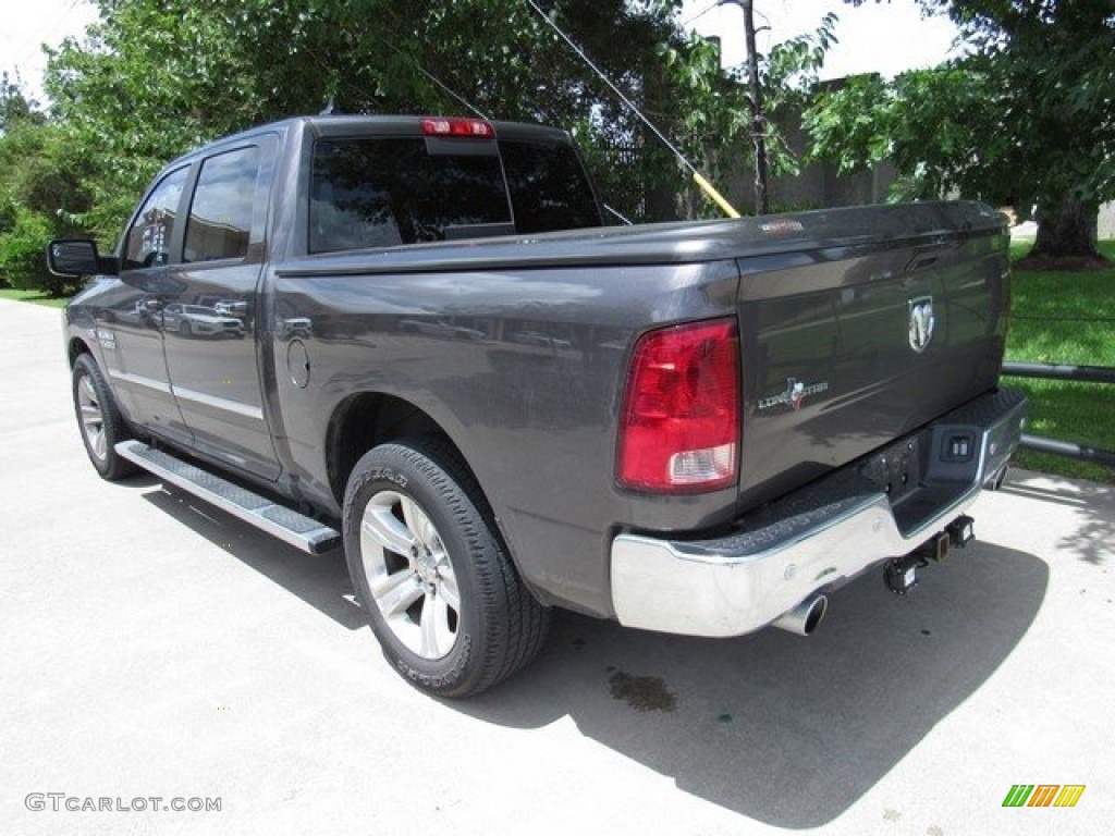 2014 1500 Big Horn Crew Cab - Mineral Gray Metallic / Black/Diesel Gray photo #9