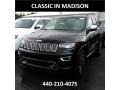 2017 Diamond Black Crystal Pearl Jeep Grand Cherokee Overland 4x4  photo #1