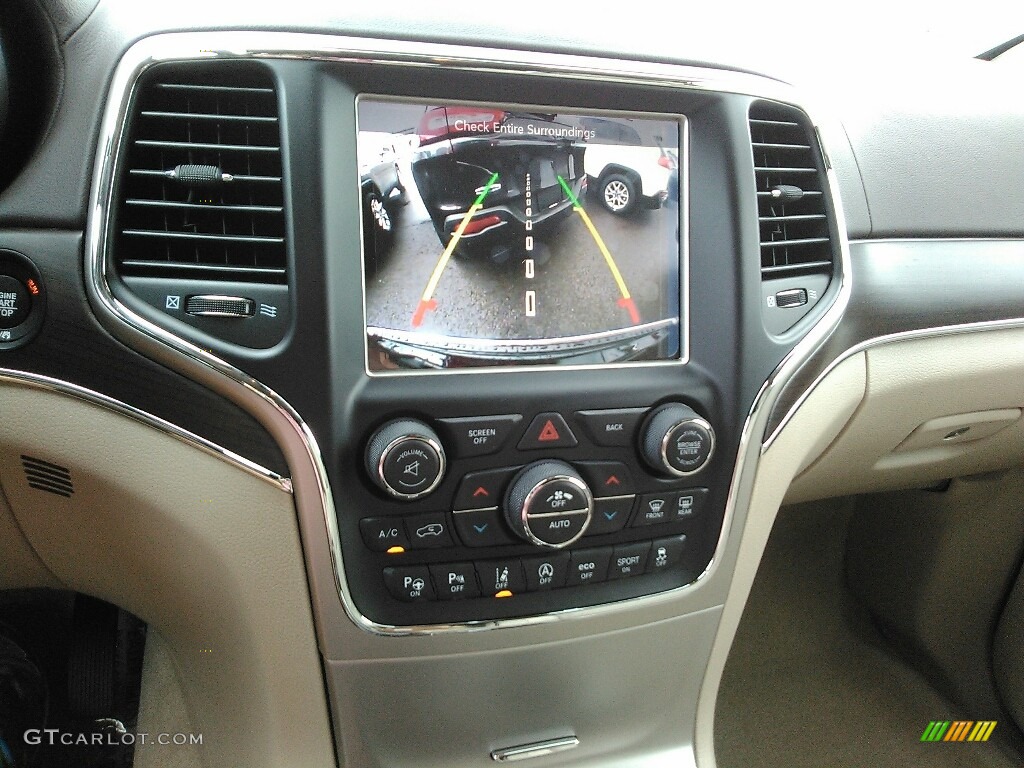 2017 Grand Cherokee Overland 4x4 - Diamond Black Crystal Pearl / Brown/Light Frost Beige photo #9