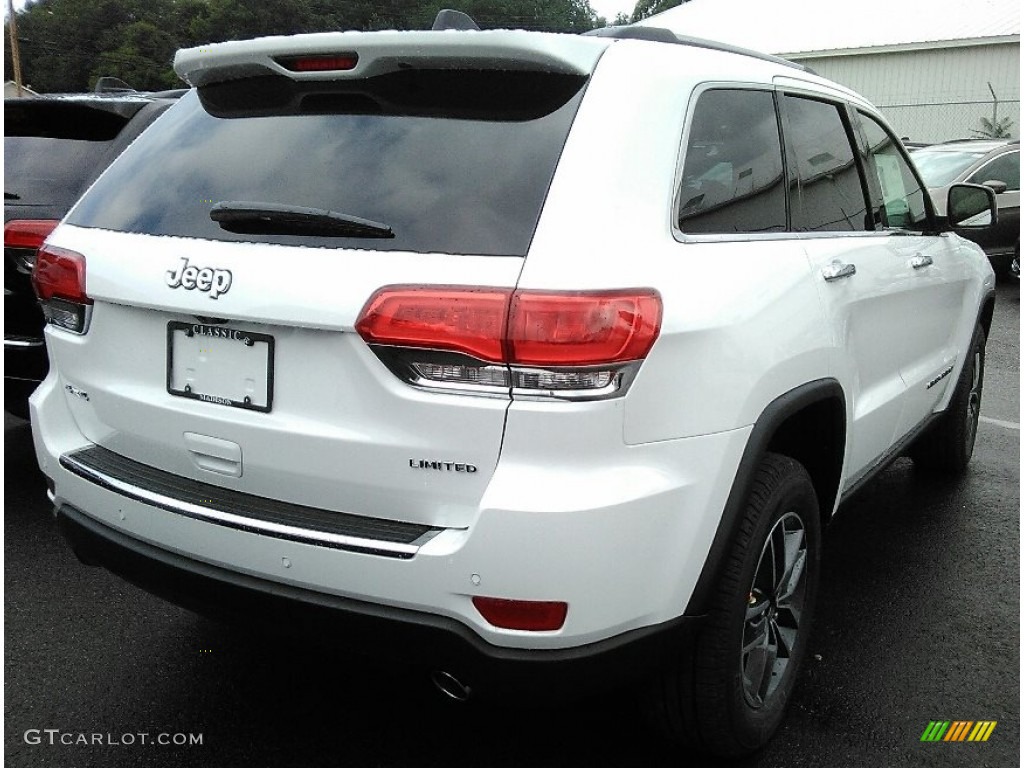 2017 Grand Cherokee Limited 4x4 - Bright White / Black/Light Frost Beige photo #2