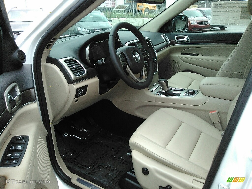 2017 Grand Cherokee Limited 4x4 - Bright White / Black/Light Frost Beige photo #5