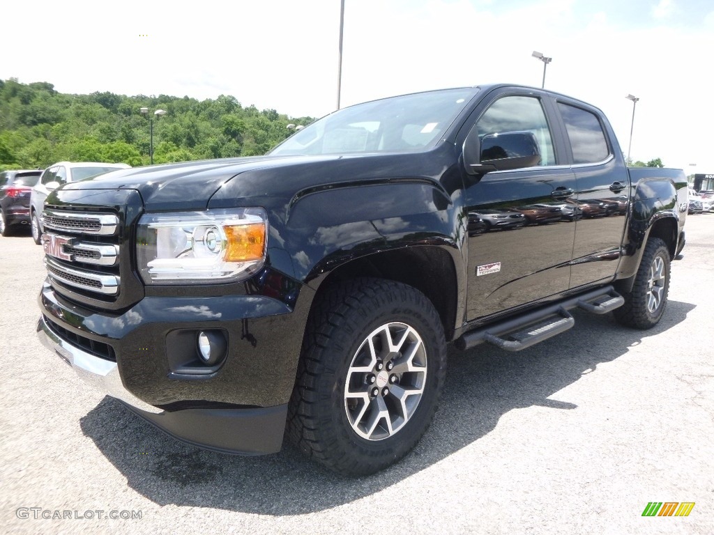 Onyx Black 2017 GMC Canyon SLE Extended Cab 4x4 All-Terrain Exterior Photo #121645833