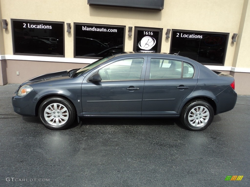 2009 Cobalt LS Sedan - Slate Metallic / Gray photo #1