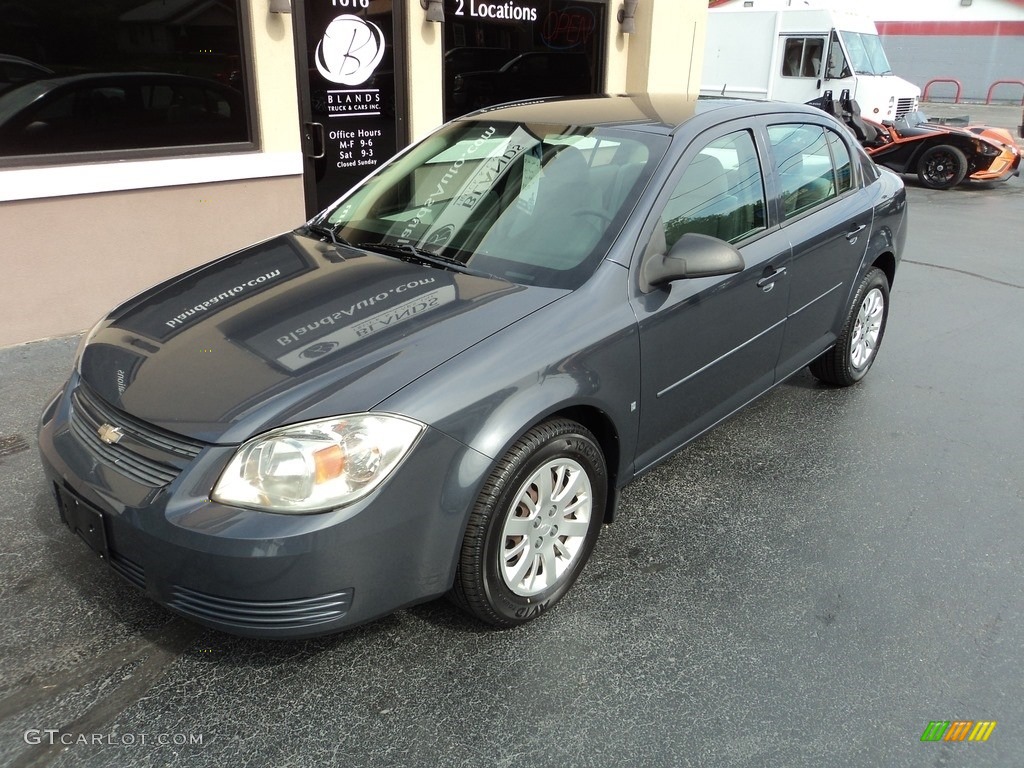 2009 Cobalt LS Sedan - Slate Metallic / Gray photo #2