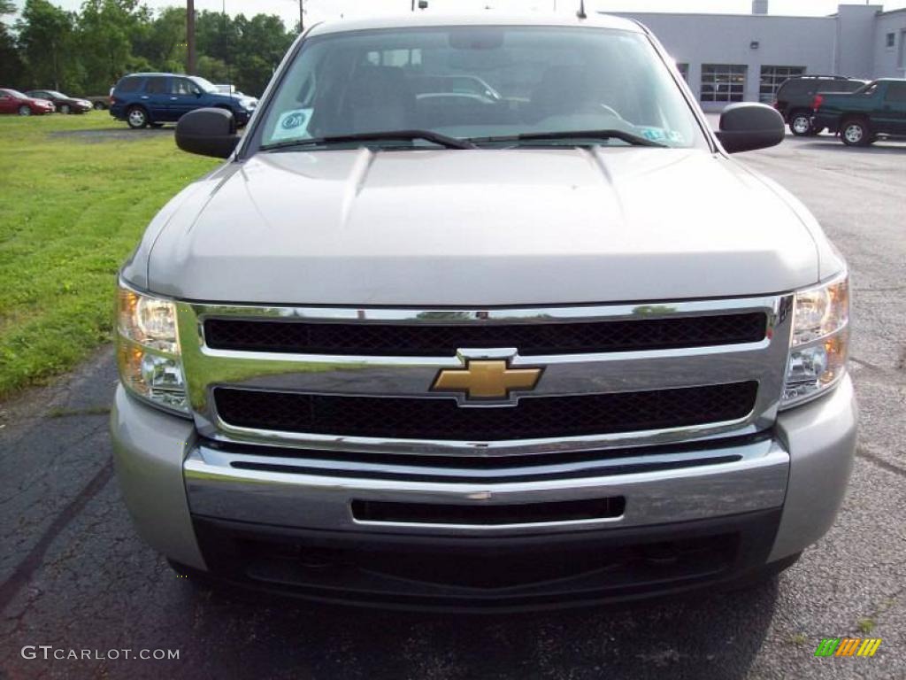 2009 Silverado 1500 LS Crew Cab 4x4 - Silver Birch Metallic / Dark Titanium photo #11