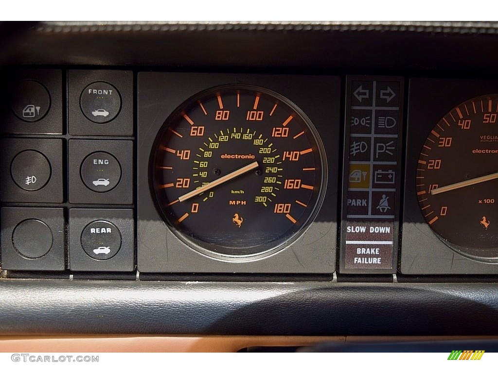 1987 Ferrari Mondial Cabriolet Gauges Photo #121655316