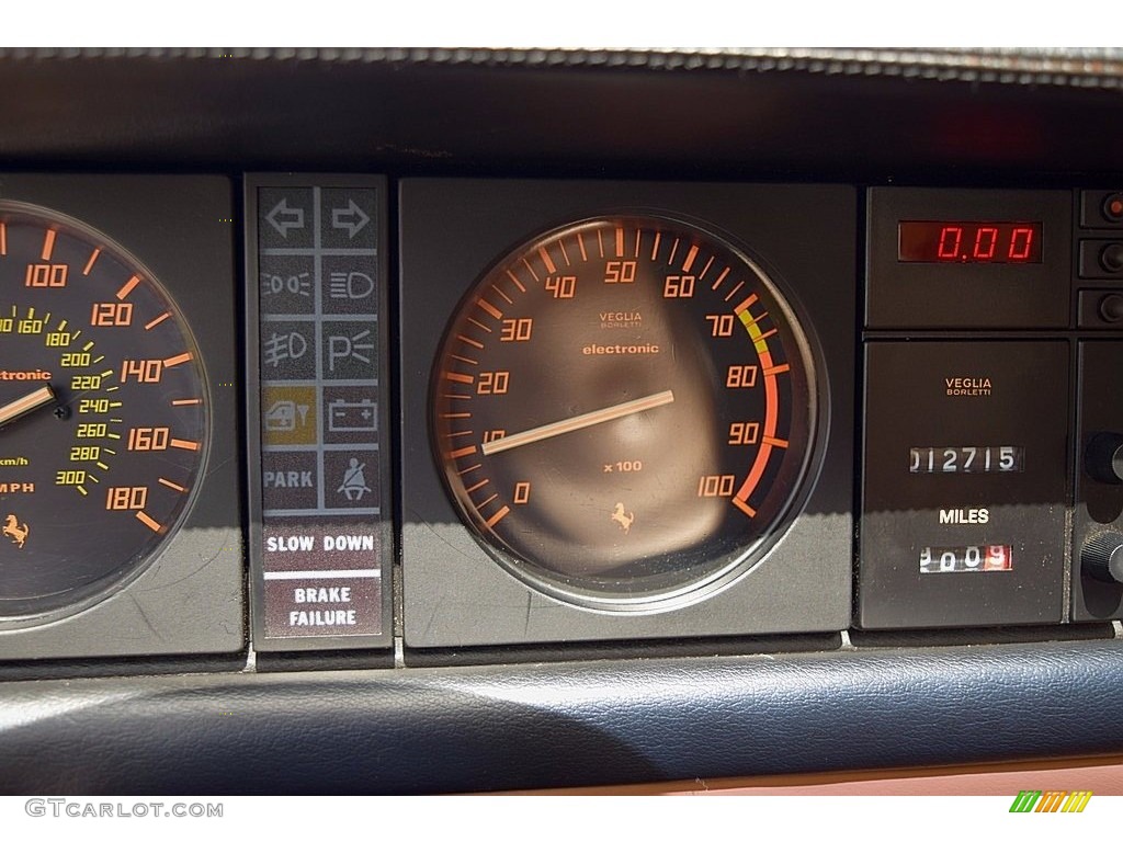 1987 Ferrari Mondial Cabriolet Gauges Photo #121655334