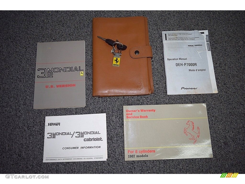 1987 Ferrari Mondial Cabriolet Books/Manuals Photo #121656267