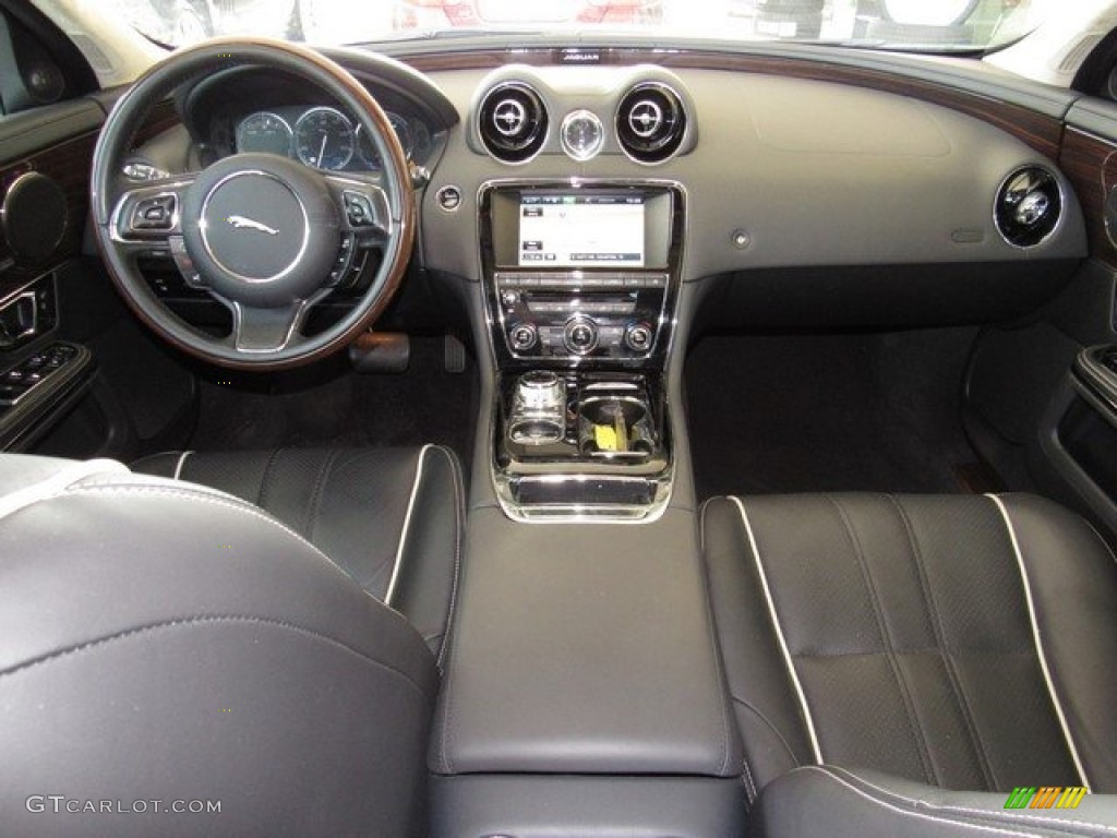 2014 XJ XJL Portfolio - Polaris White / Jet photo #3