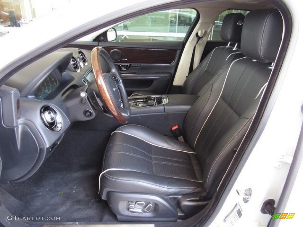 2014 XJ XJL Portfolio - Polaris White / Jet photo #4
